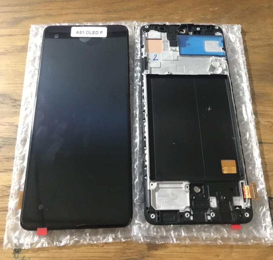 Màn hình samsung a51 zin oled có khung phôi to