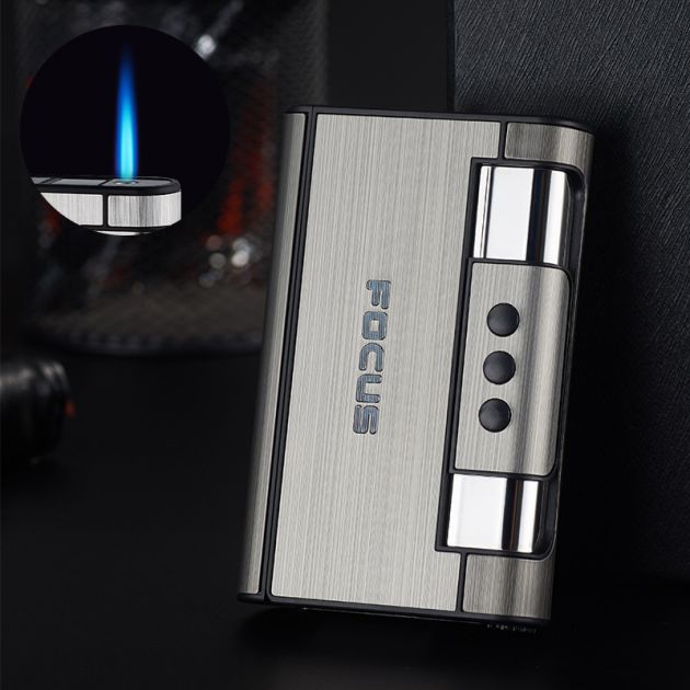 Hộp Quẹt Bật Lửa Focus 2 Trong 1 Cao Cấp