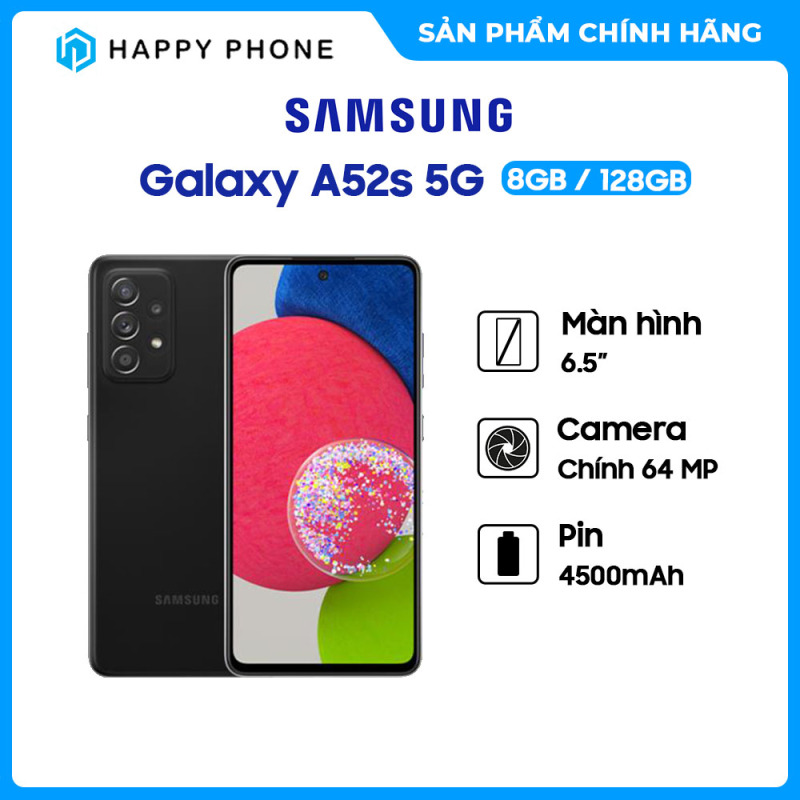 Điện Thoại Samsung Galaxy A52s 5G (8GB/128GB) - Hàng Chính Hãng, Mới 100%, Nguyên Seal | Bảo hành 12 tháng