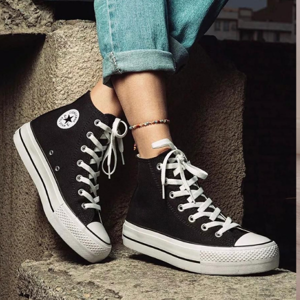 Giày Sneaker Converse Chuck Taylor All Star Canvas Platform High black ( Full box)