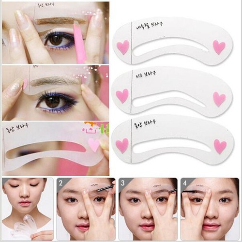 Set 3 khuôn kẻ lông mày