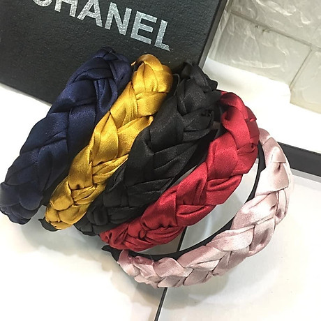 Bờm Mấn Satin Đính Hạt Trai