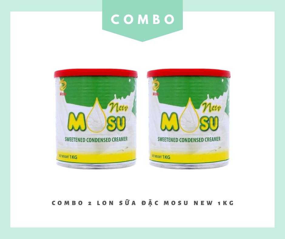 [HCM]Combo 2 Lon Sữa đặc MOSU New 1KG