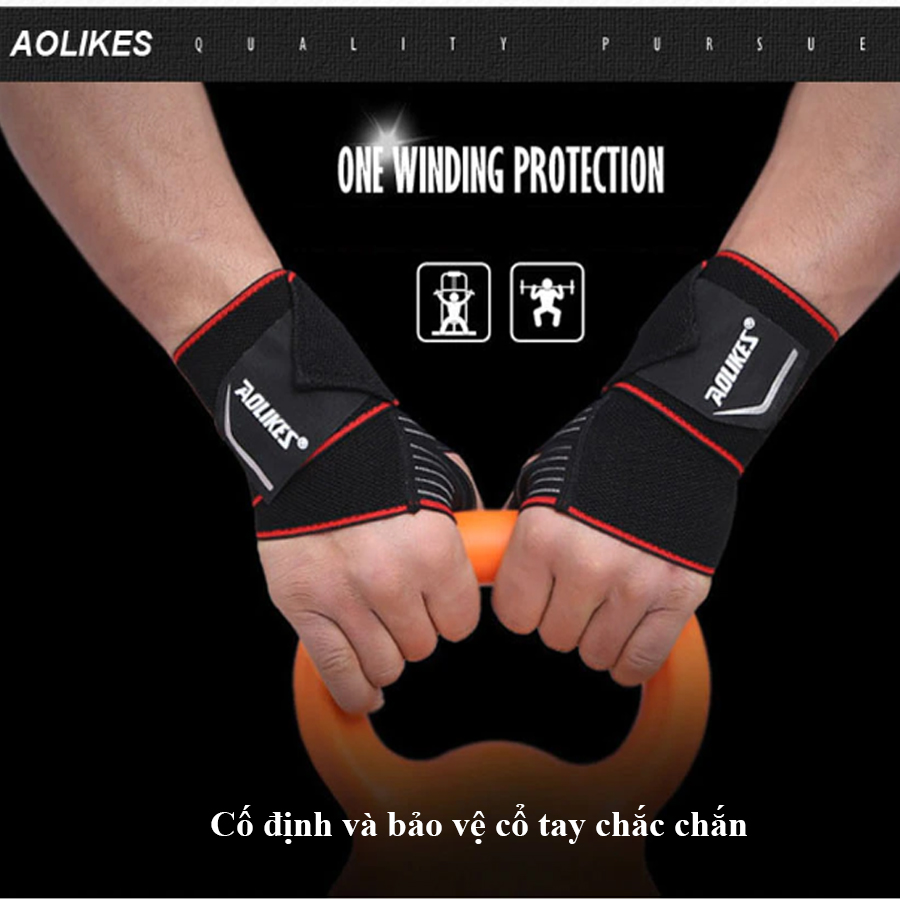 Đai cuốn cố định cố tay co giãn Aolikes 1540