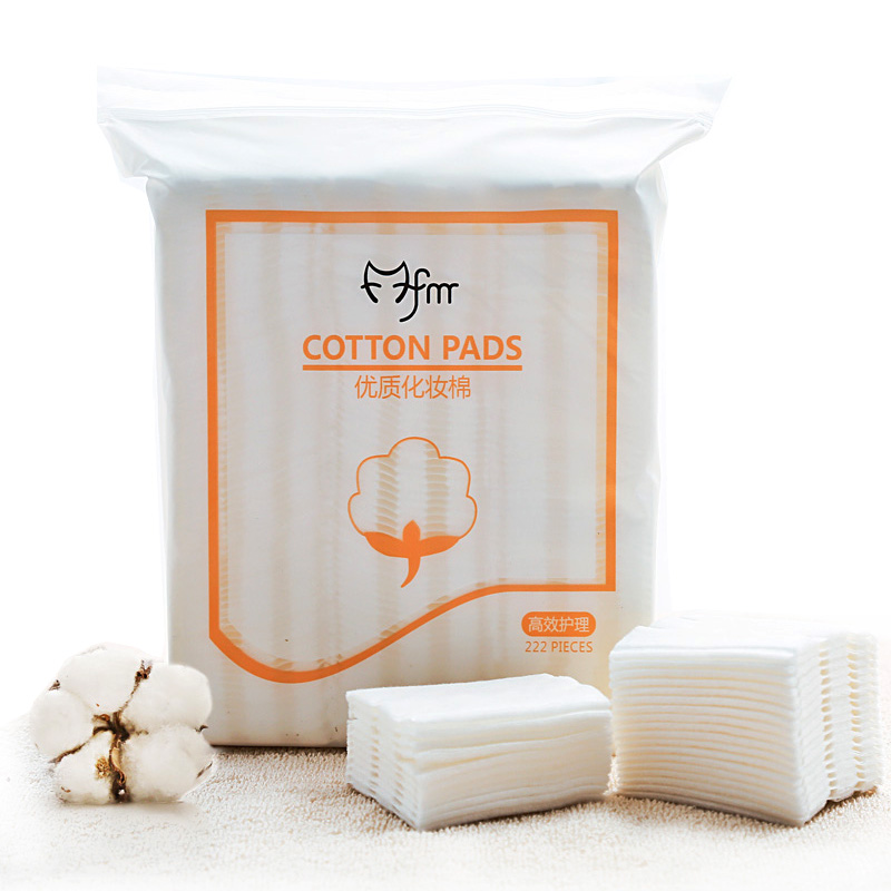 [CHÍNH HÃNG] Combo 4 gói bông tẩy trang COTTON PADS 3 lớp 222 miếng/gói - 100% cotton không xơ bông thấm hút dung dịch dễ dàng thân thiện với làn da.