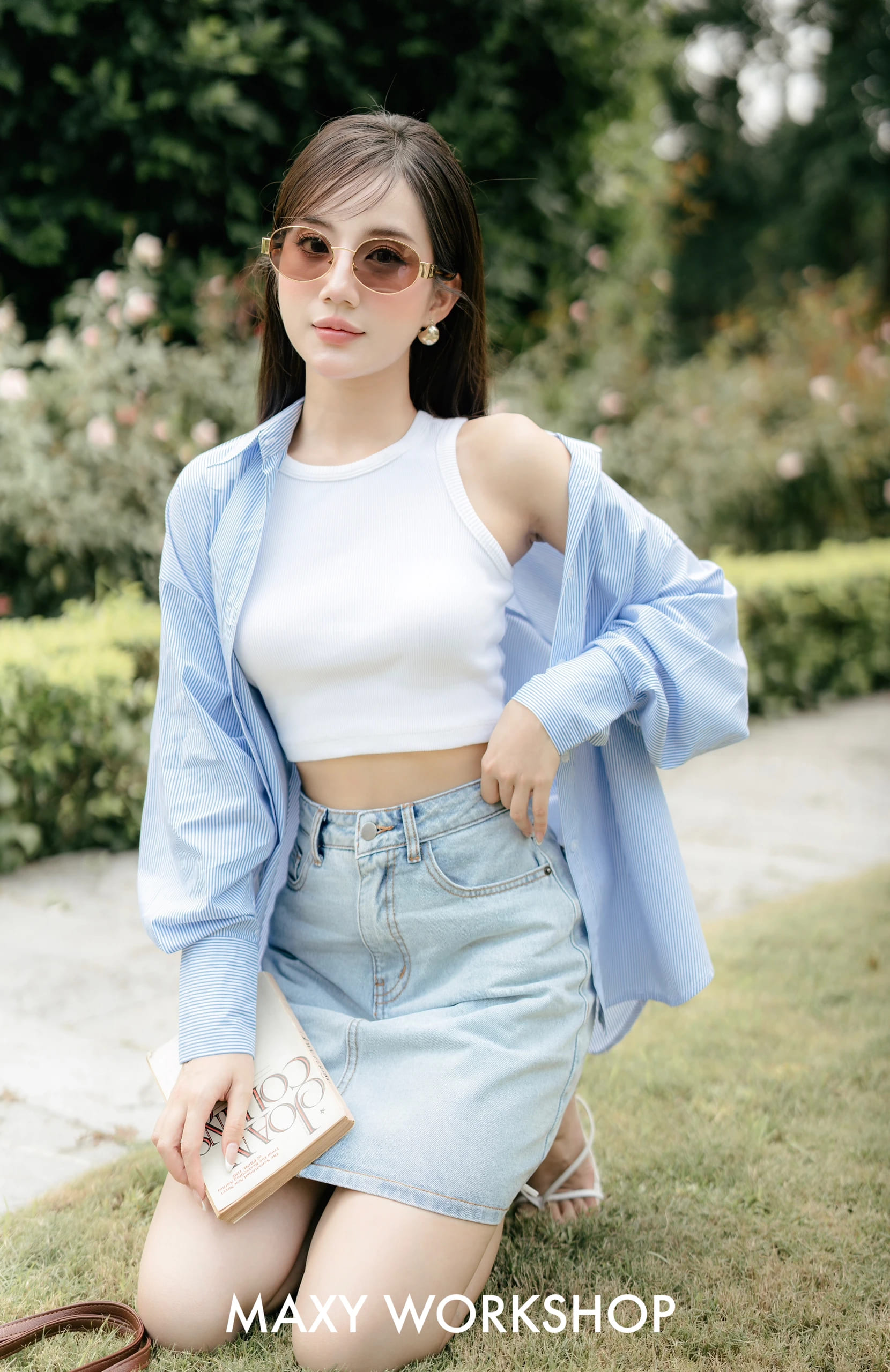 Áo sơ mi nữ tay dài dáng rộng Oversize Shirt Maxy Workshop