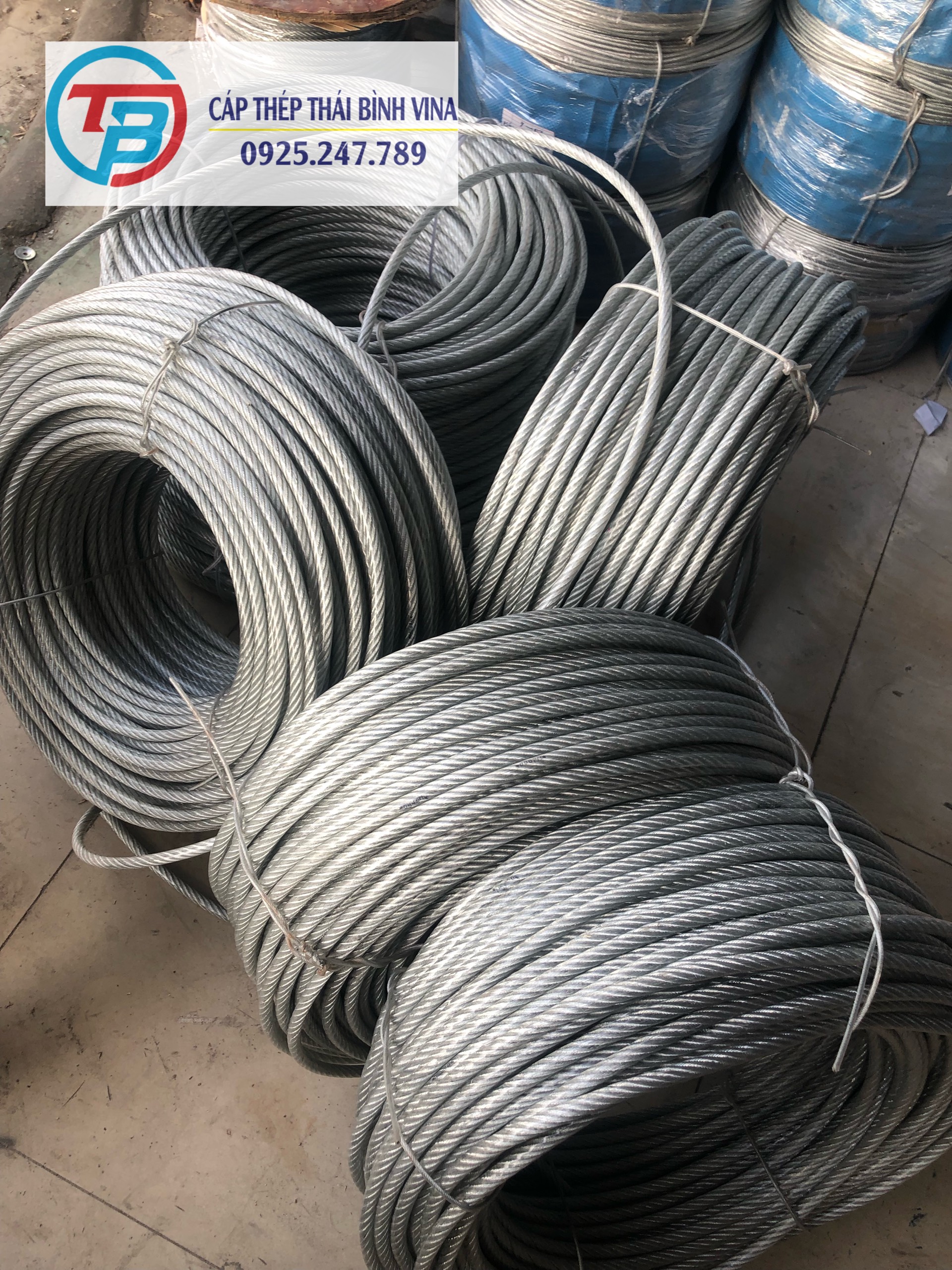 Cáp bọc nhựa 6 li - cáp thép thái bình vina