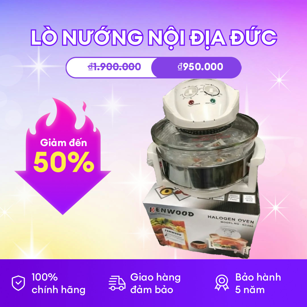 Lò nướng halogen Đức - Nhập khẩu nguyên chiếc