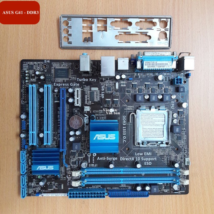 Combo mainboard Chip Ram | Giga, Asus G41 , E 7500, Ram 4G sáng đẹp
