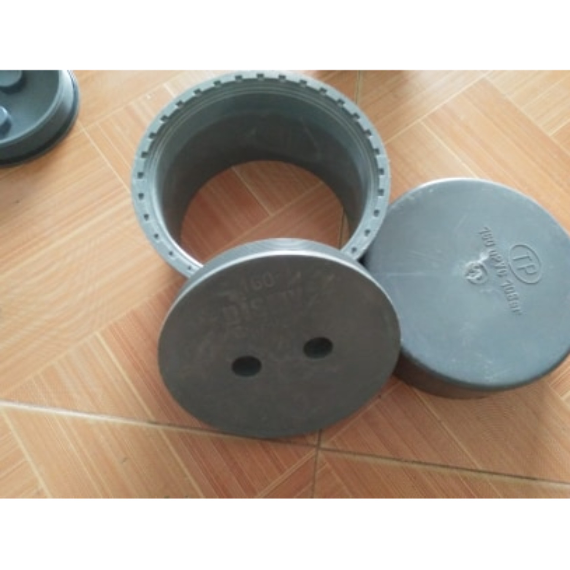 combo bịt xả thông tắc + bịt trơn pvc 160mm