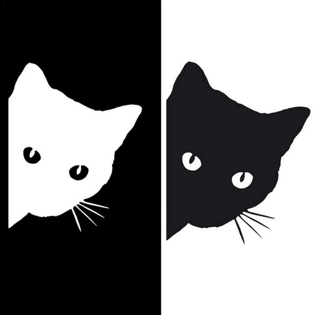 Decal hình mèo ĐEN