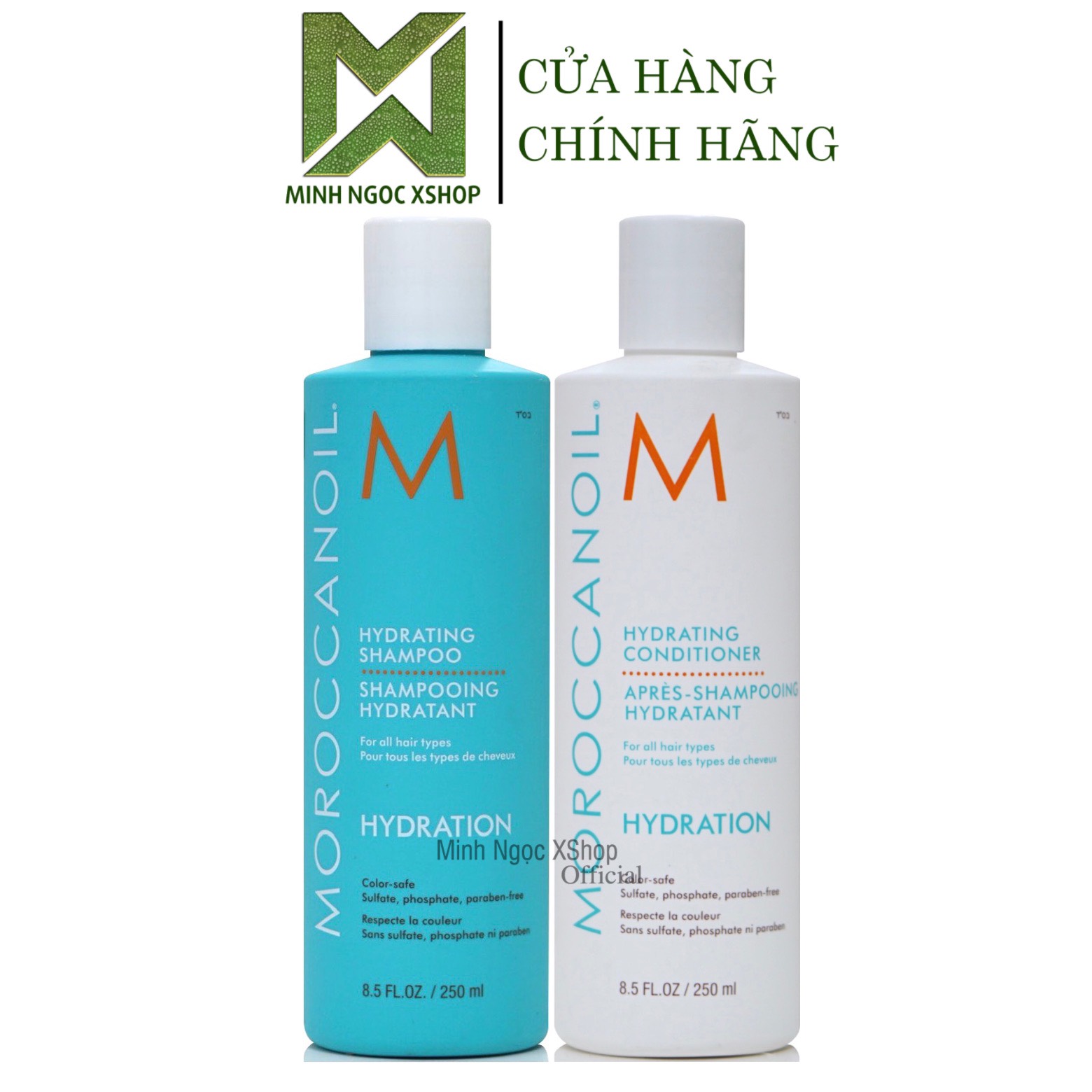 Dầu gội xả dưỡng ẩm Moroccanoil Hydrating 250ML chính hãng