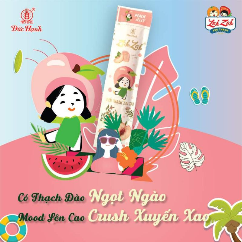Kẹo thạch Zaizai Đức Hạnh [Phiên bản thạch dài]