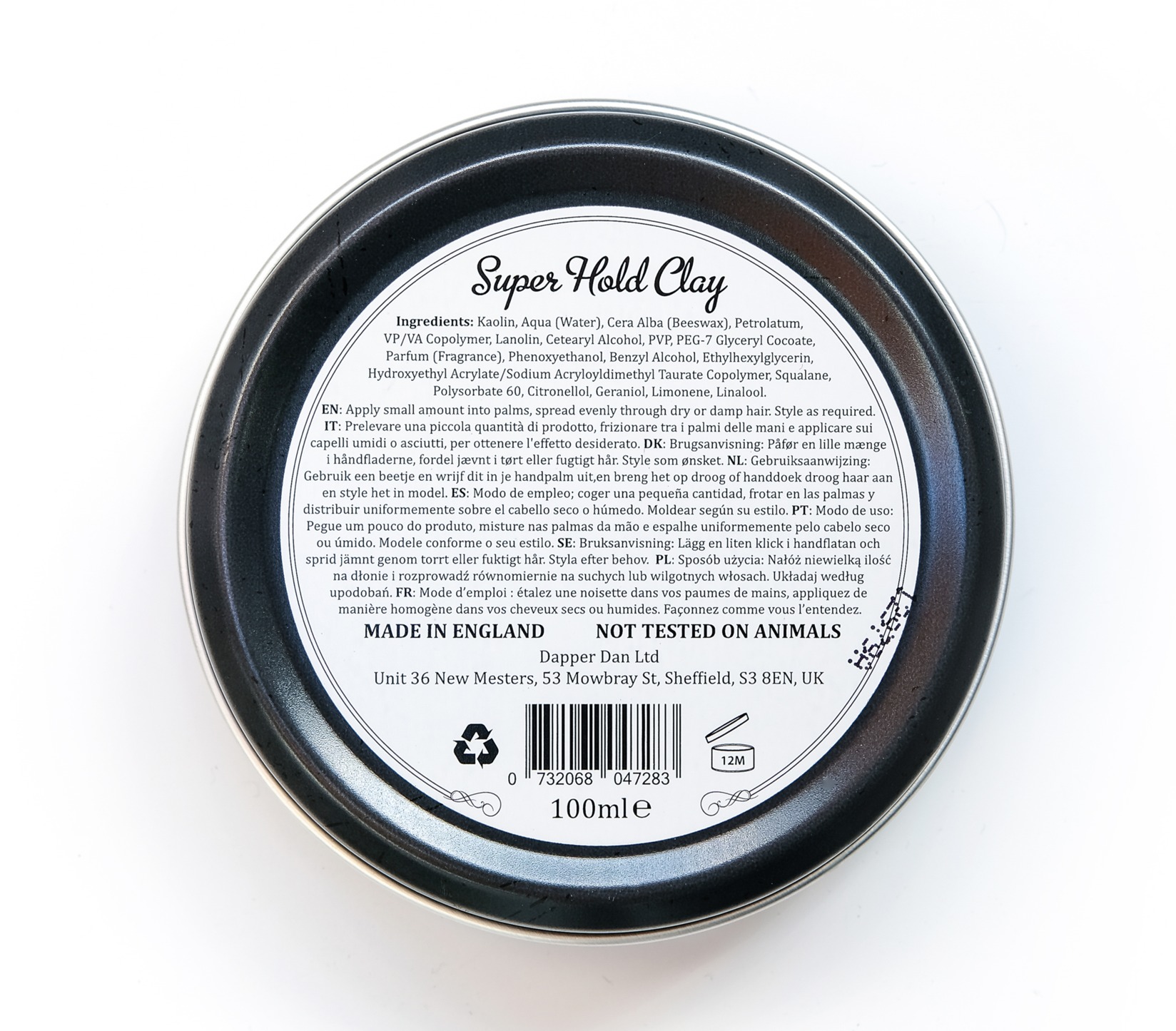 Sáp vuốt tóc Dapper Dan Ultra Matte Clay - 100ml