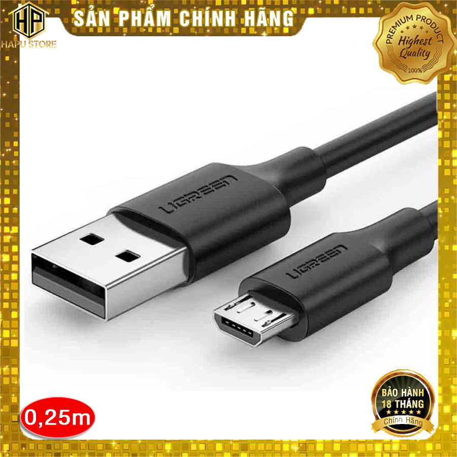 Cáp sạc USB 2.0 to Micro USB Ugreen 60134 - 60137 chính hãng - Hapustore