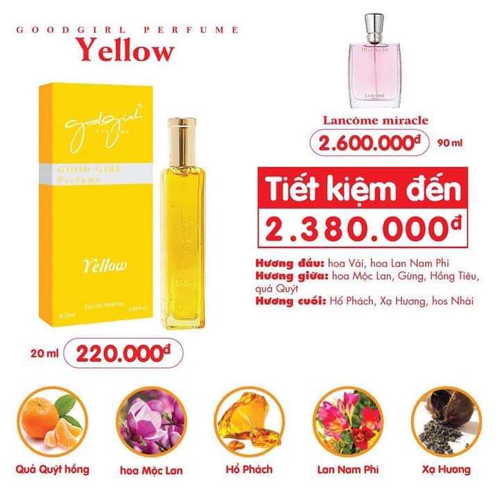 [HCM]Nước Hoa Nữ Charme_Good Girl Perfume 20ml