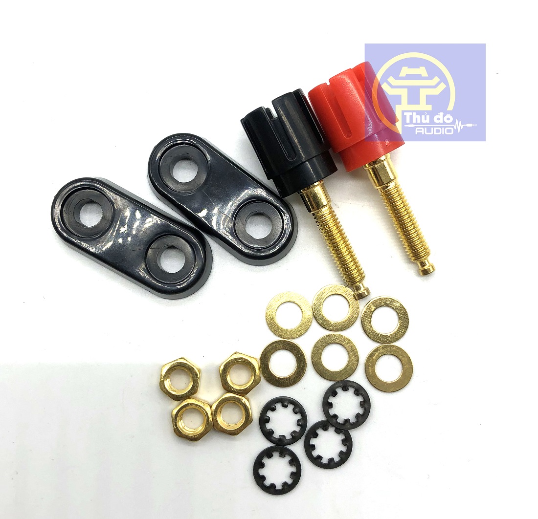 01 cái Cọc loa đôi jack bắp chuối - Loại tốt ( đơn giá 1 cái)