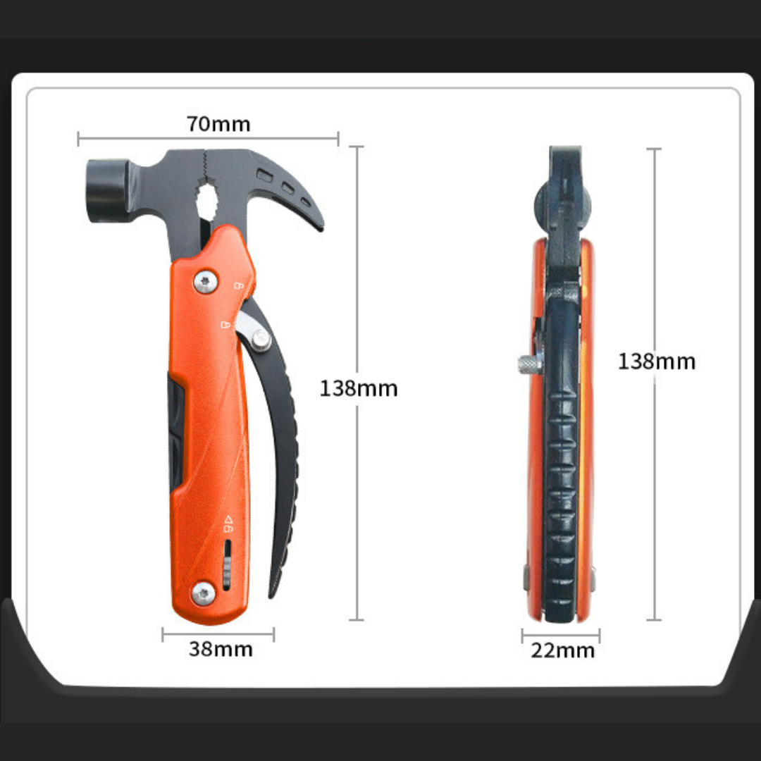 Búa đa năng 8 công dụng bằng thép không gỉ KSHIELD