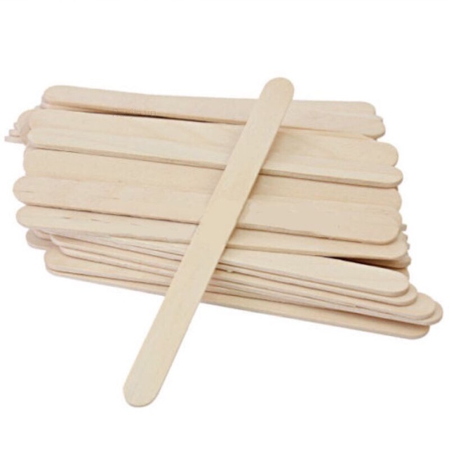 {HOT} - Que đè lưỡi gỗ 2cm / Que kem gỗ 2cm ( bịch 0,5kg)
