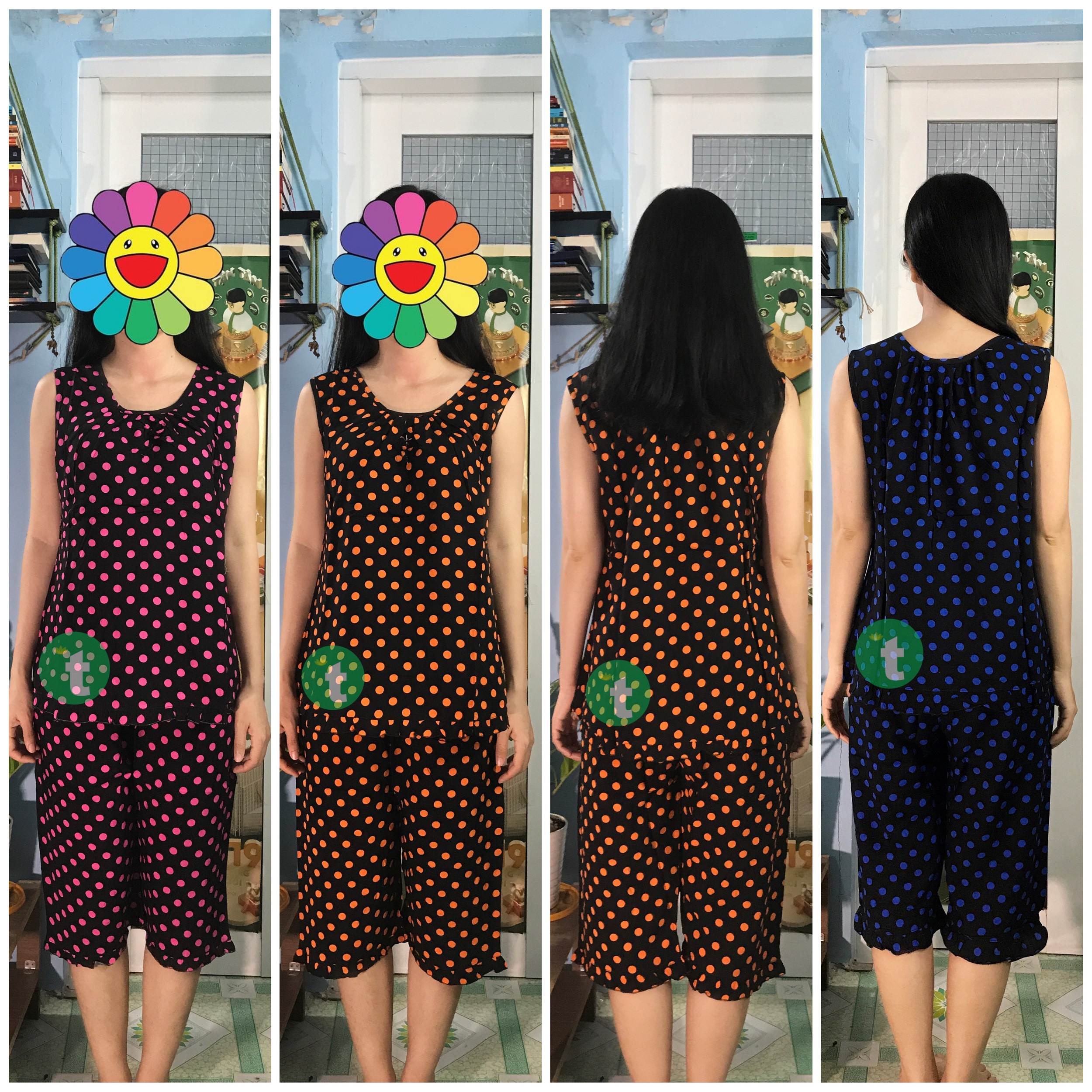 Bộ lanh tole lửng chấm bi (45-75 kg)