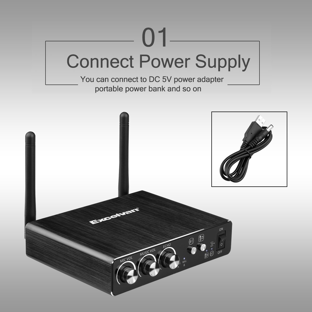 Bộ Micro Karaoke Excelvan K28