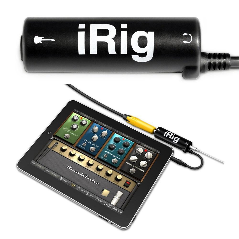 Thiết bị thu âm Guitar trên điện thoại iRig - Thiết bị thu âm Live Stream Irig AmpliTube - Cáp kết nối đàn guitar với điện thoại iRig