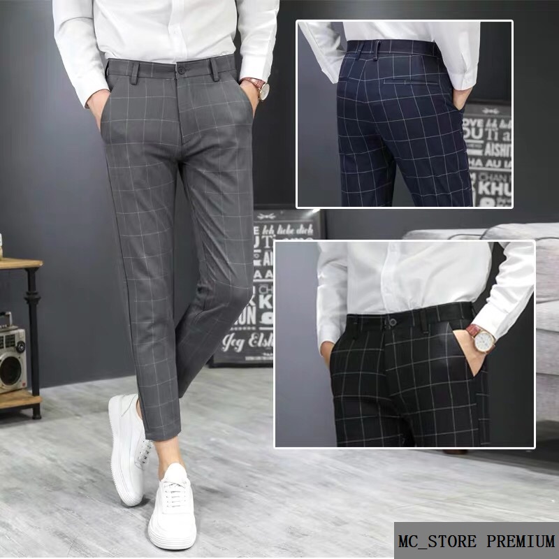 QUẦN TÂY ÂU CARO CO GIÃN CAO CÂP THIẾT KẾ PHONG CÁCH MC-Store999
