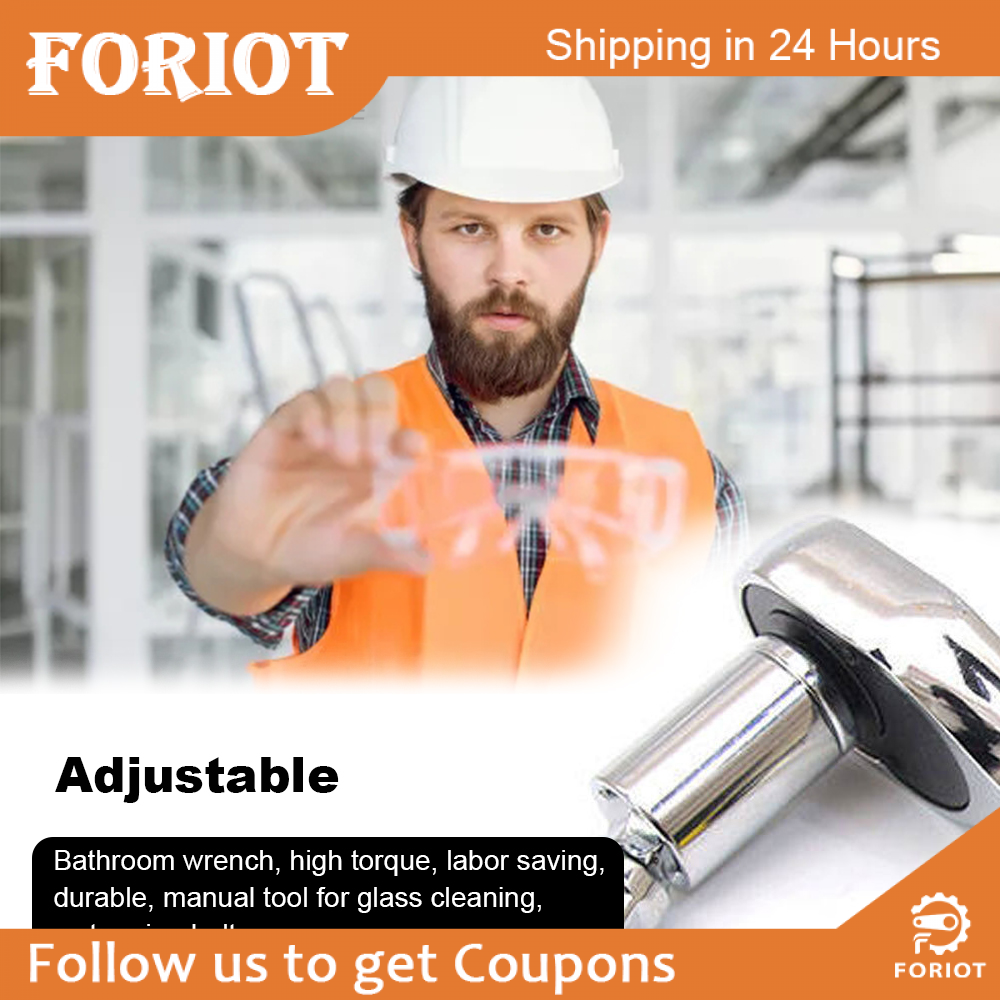 Foriot 1/4" 3/8" 1/2" Universal Joint Set 360 Deg Rotary Head Ratchet Angle Extension Bar Socket Adapter Bendable Adapter Socket Tools