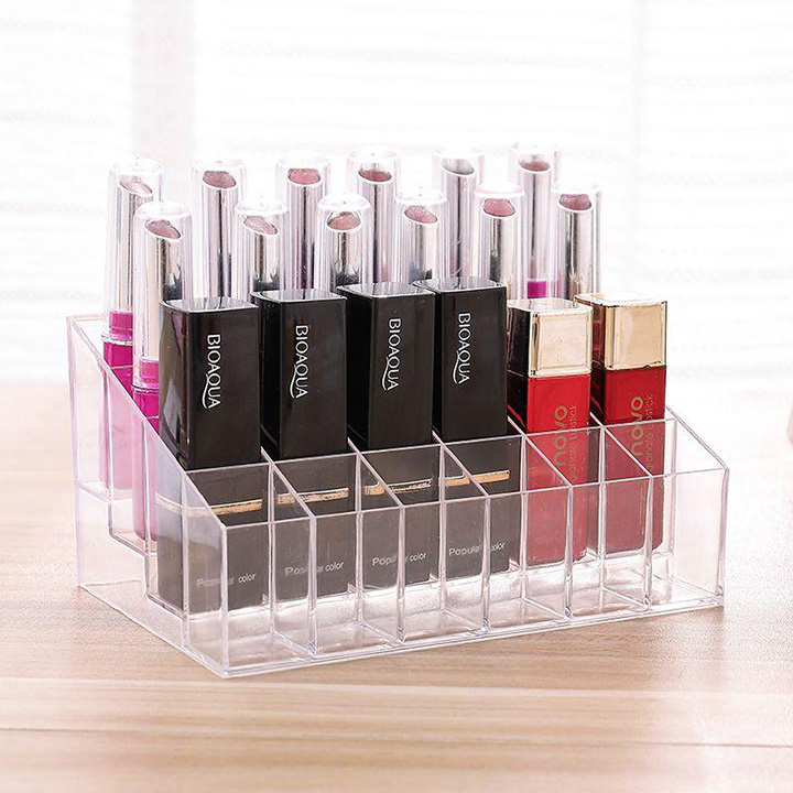 BÁO GIÁ KHAY ĐỰNG ĐỒ FELTON TRONG Ô TÔ S-946 | Shopee Lazada Sendo Tiki mới nhất 64 Khay đựng son 24 ô nhựa mica siêu bền trong suốt - khay đựng mỹ phẩm sắp xếp đồ trang điểm gọn gàng giá rẻ