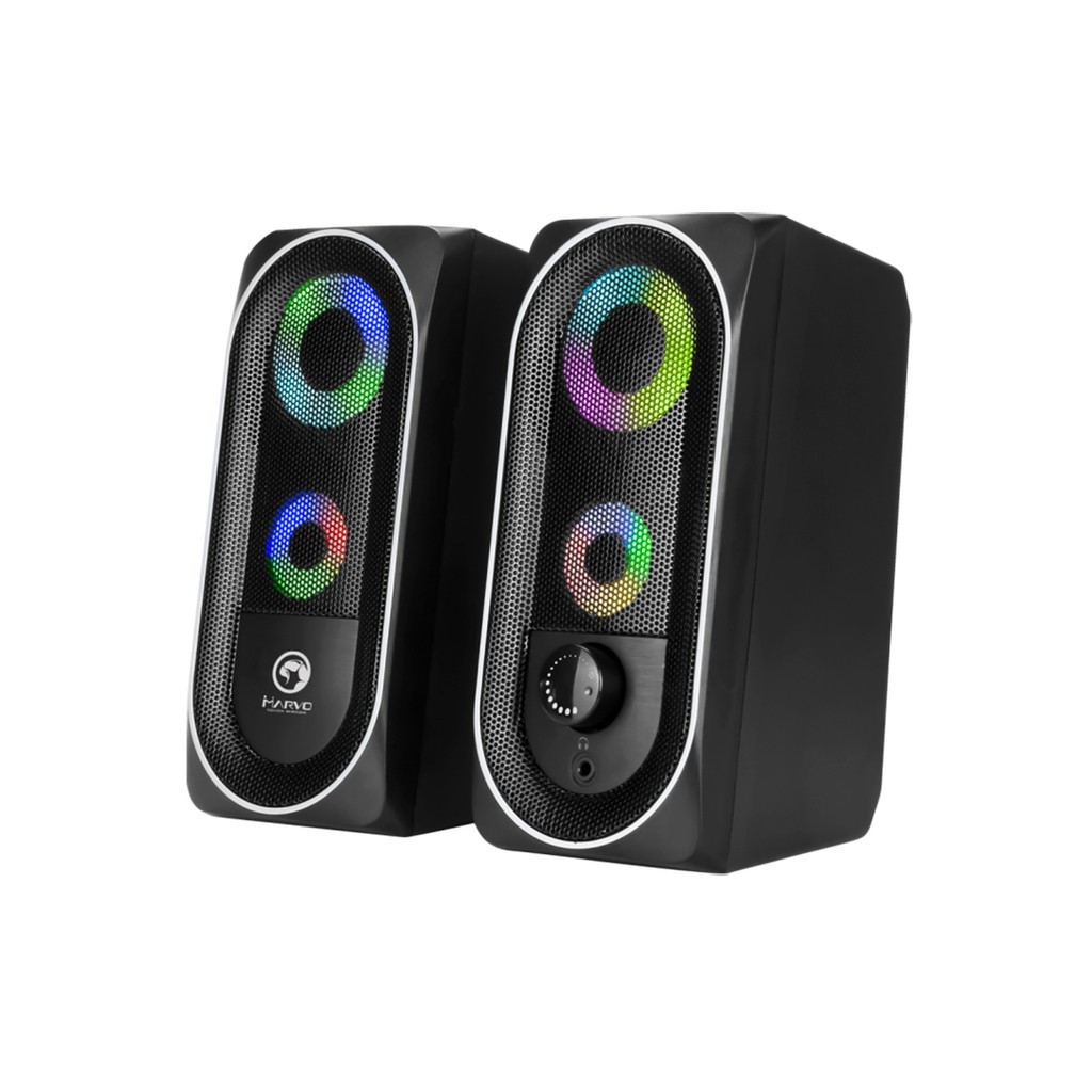Loa Bluetooth Marvo SG 266BT Led ( 2C/bộ)đen
