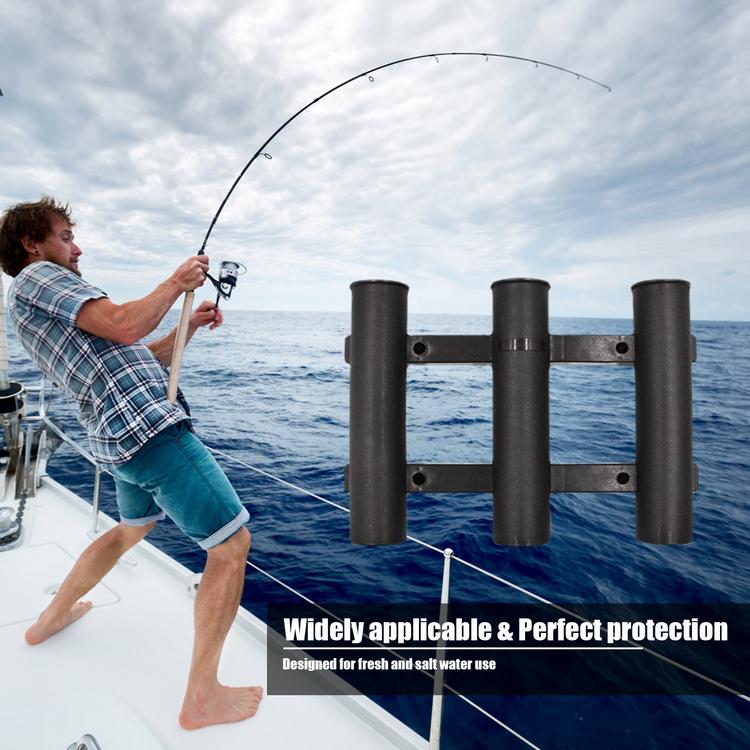Rod Holder For Boats Storage 3 Tube Fishing Pole Holders Fishing Pole