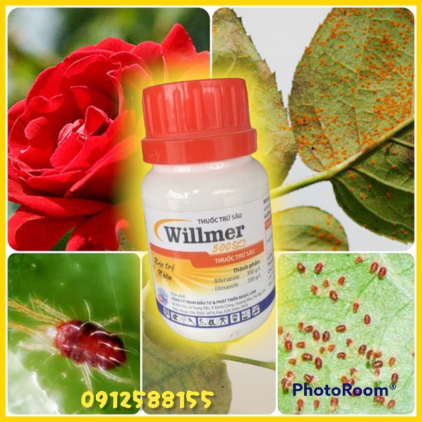 Đặc trừ nhện Willmer 500SC cho cây trồng ( chai 100ml ).