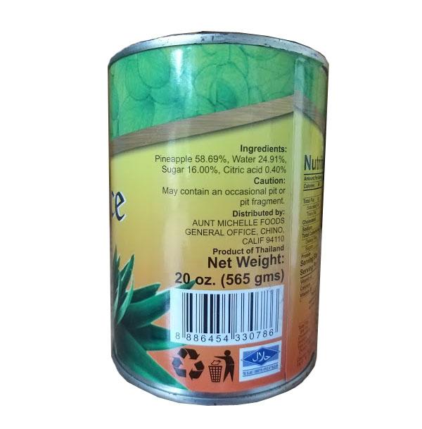 Dứa(Thơm) Lát Ngâm Pineapple Sliced 565gr