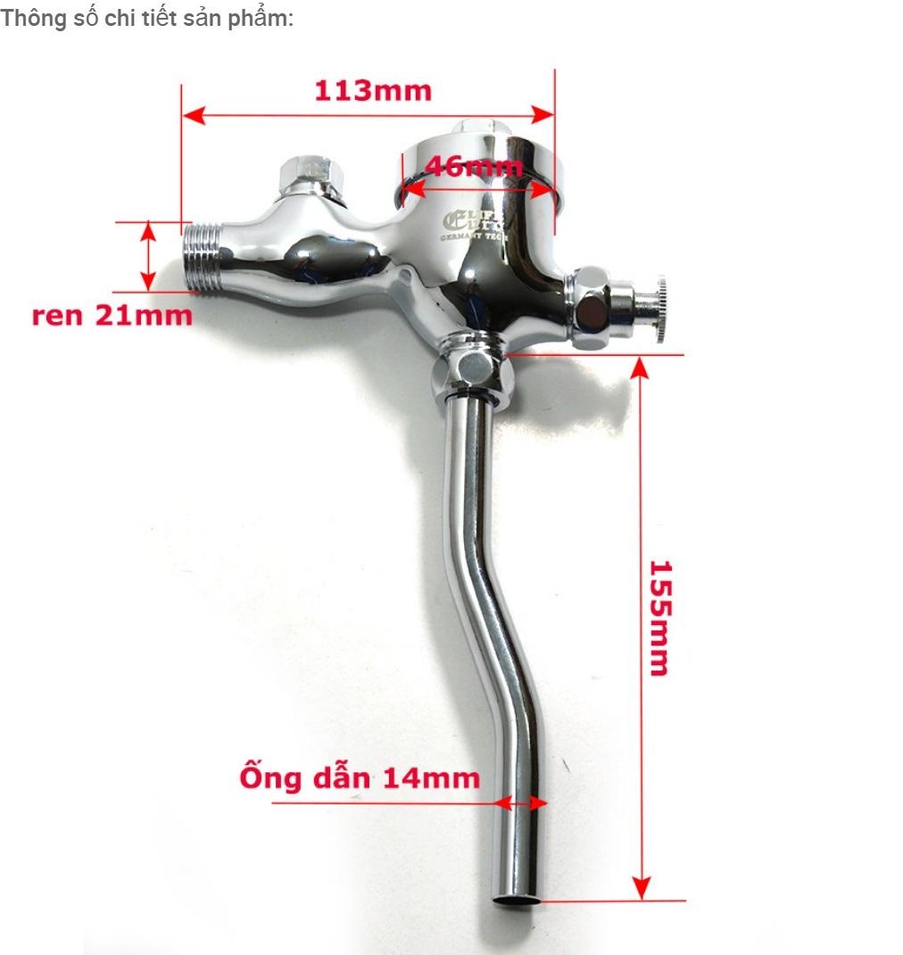 [HCM]Vòi nhấn xả tiểu nam Đồng mạ Chrome XT - 01 (Trắng bạc)
