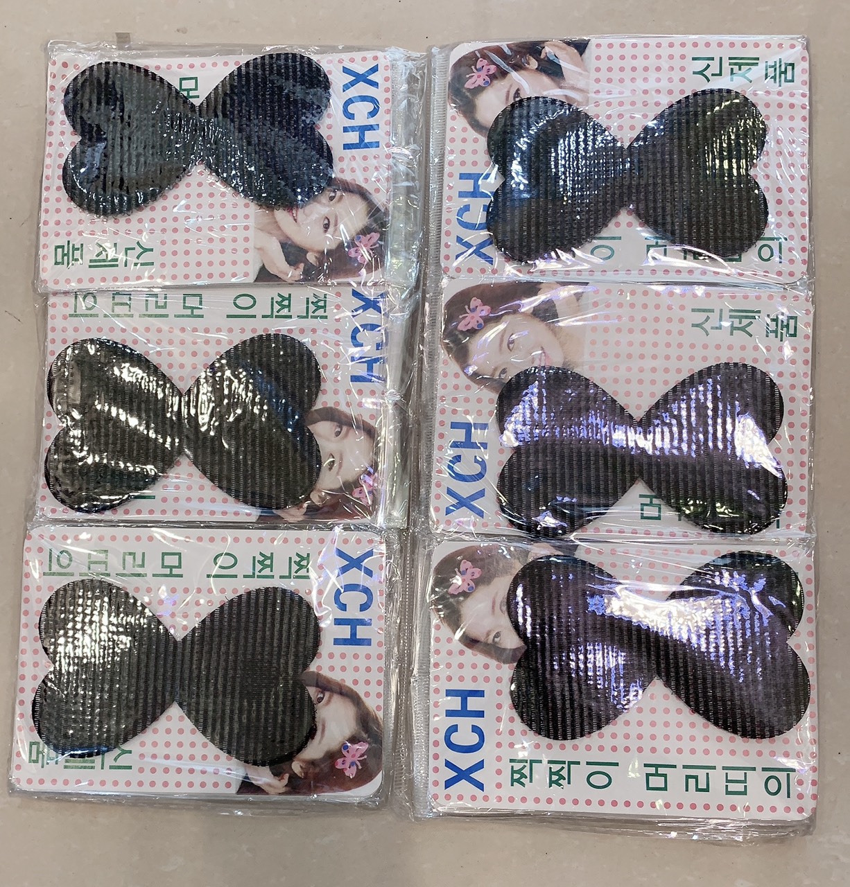 Sỉ 1 bịch miếng dán tóc đơn bản to (24 gói) - phukienteen