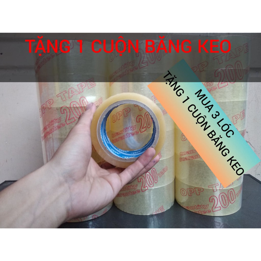 Băng Keo 200Yard 1 Lóc / 6 Cuộn [Mua 3 Cây Tặng 1 Cuộn Băng Keo ]