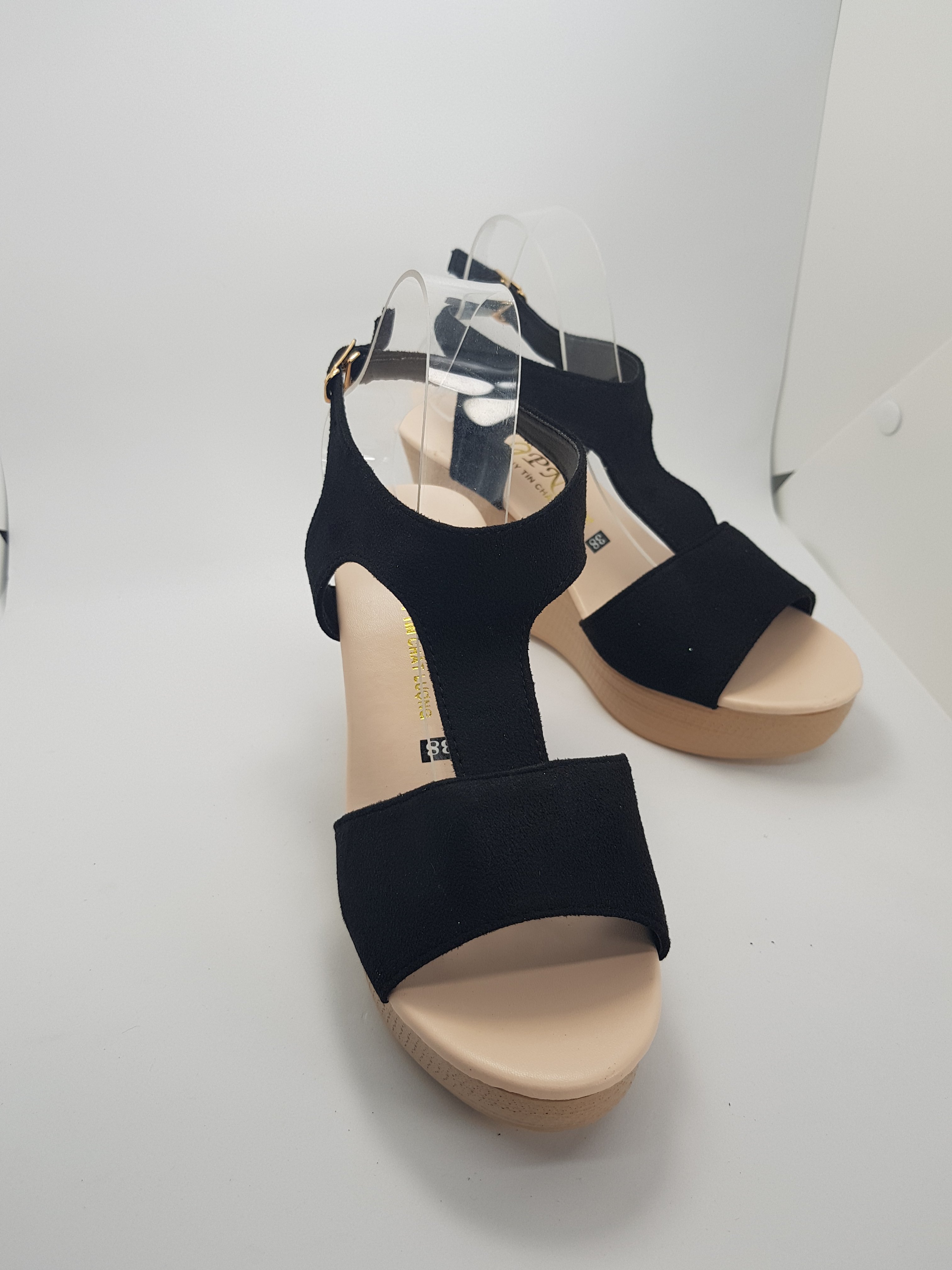 Sandal Đế Xuồng 9cm Chữ T