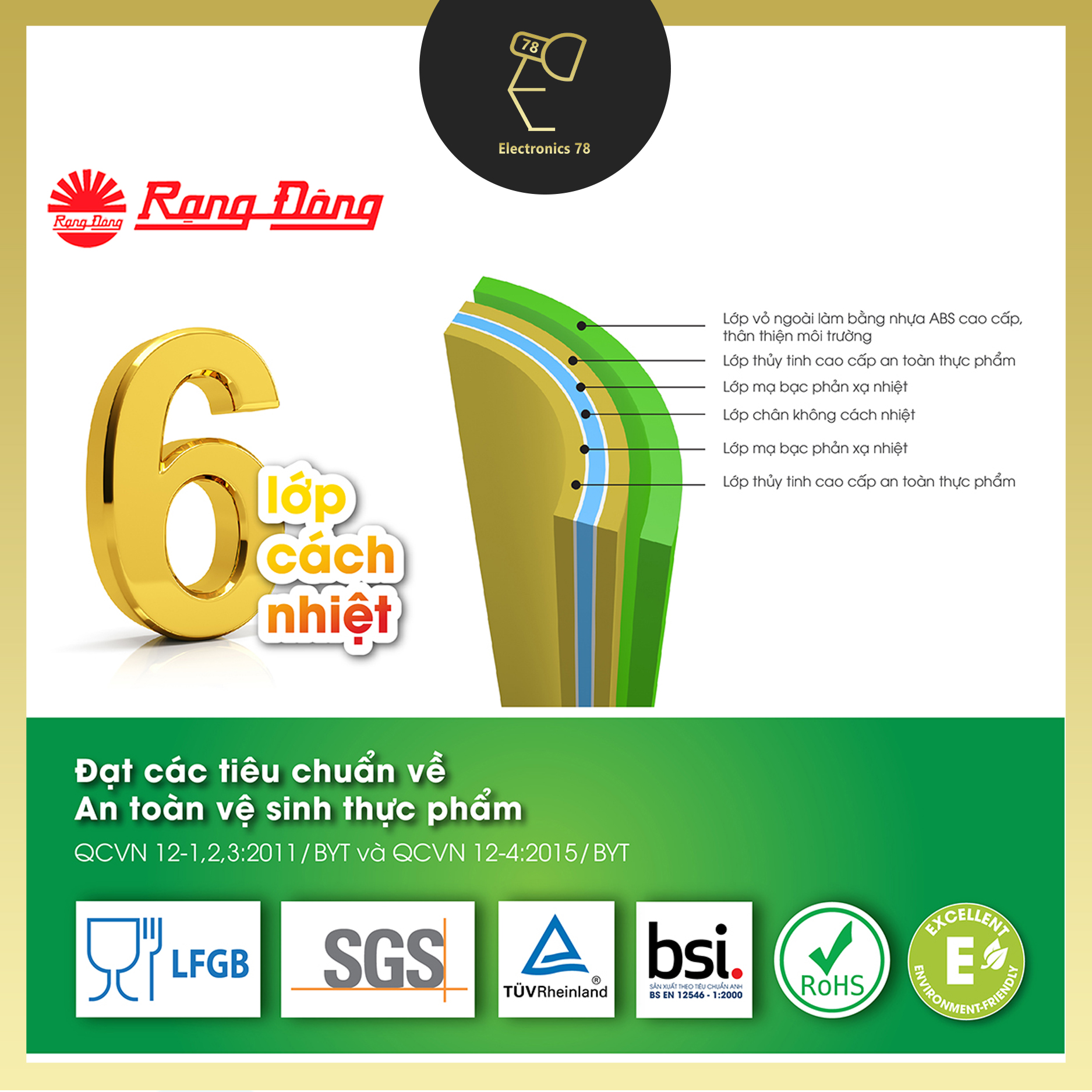 Phích pha trà, giữ nhiệt Rạng Đông - 1542 N2.E [1.5 Lít]