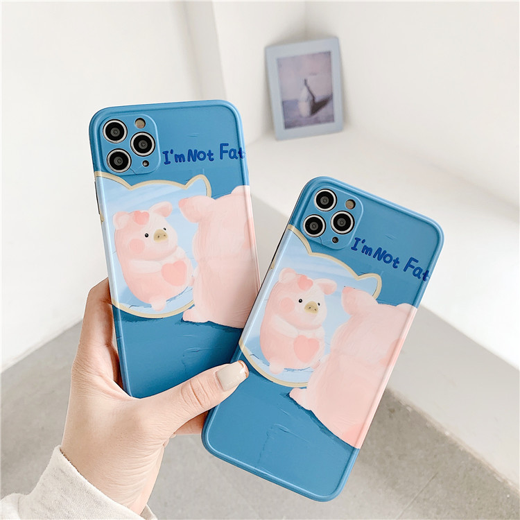 [HCM]Ốp iPhone Im Not Fat iPhone 7Plus/8Plus/X/Xs Max/11/11 Pro Max/12/12 Pro/12 Pro Max - ốp iphone