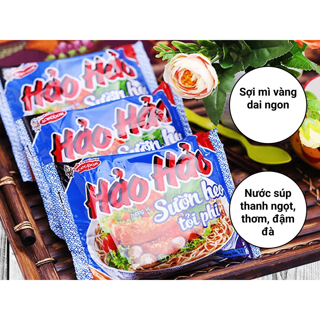 Mì Hảo Hảo sườn heo phi tỏi gói 75g