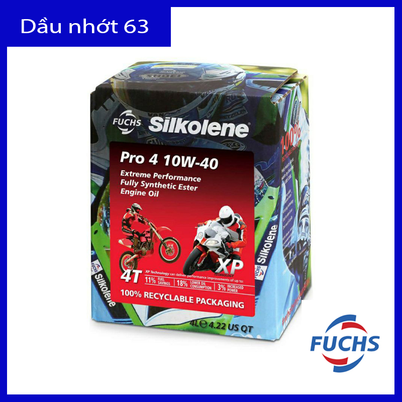 [HCM]Nhớt Fuchs Silkolene Pro 4 10W40 4L
