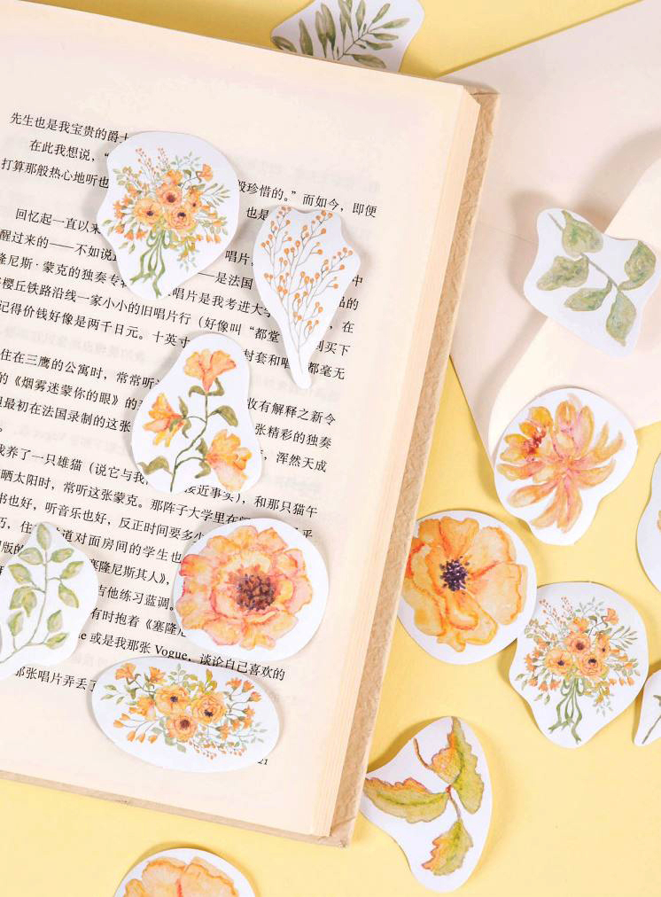 Bộ 46 Sticker Hoa Mùa Hạ E112