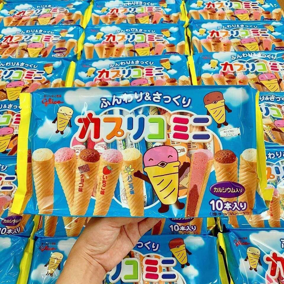 Bánh Ốc Quế Bourbon Glico Caplico Nhật Bản 87g