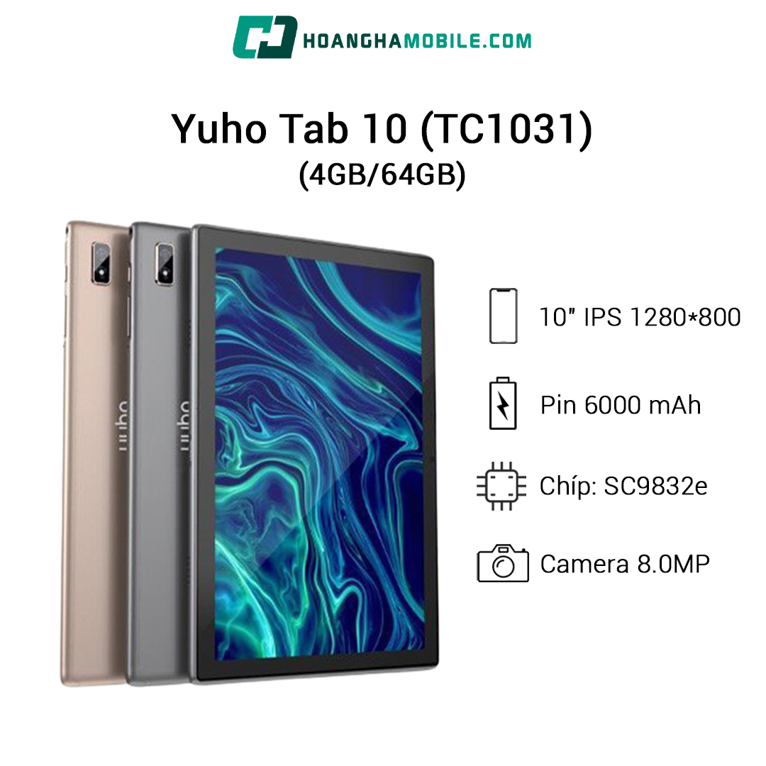 Máy tính bảng Yuho Tab 10 (TC1031) 4GB/64GB kết nối 3G-4G