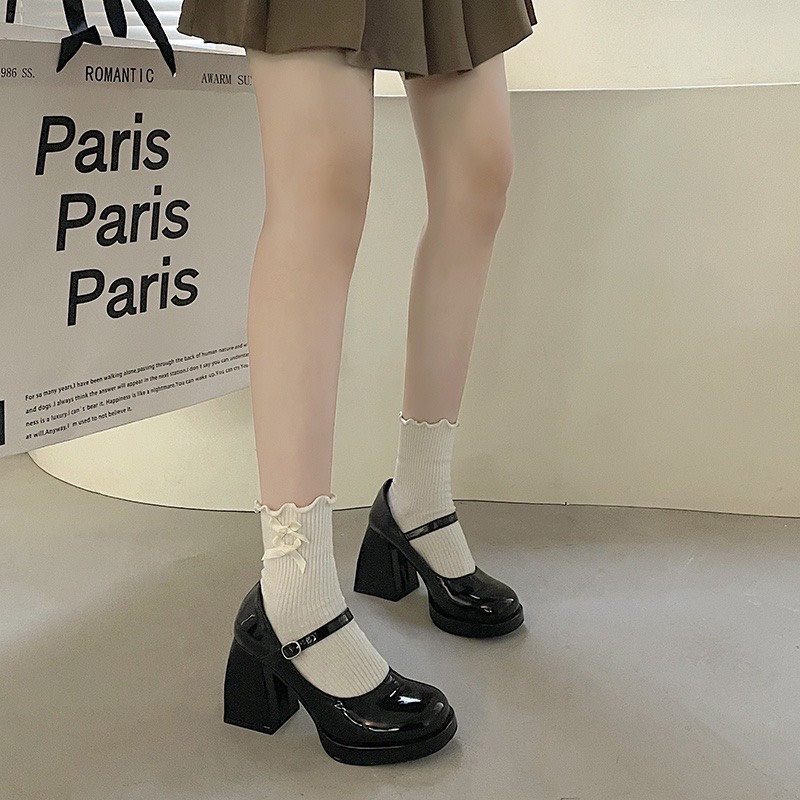 Giày cao gót nkc62 mary jane siêu tôn dáng 6/10cm