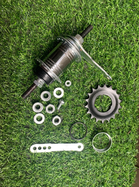 Cụm phanh chân phanh đạp ngược xe đạp Fixed Gear 36 lỗ
