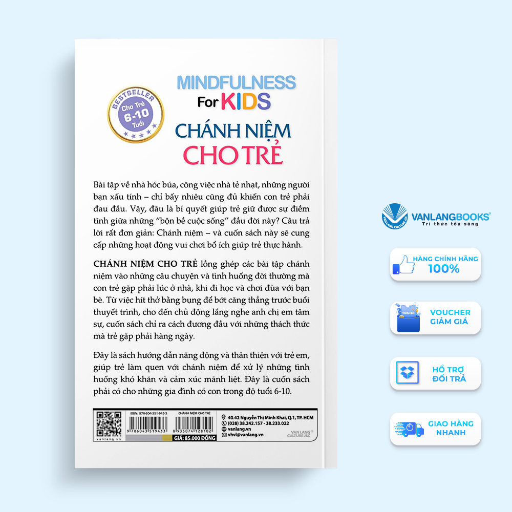 Sách - Chánh Niệm Cho Trẻ-Vanlangbooks