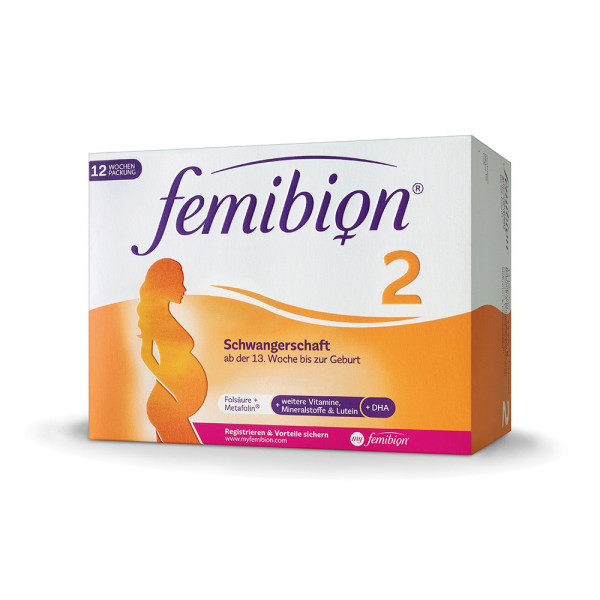 Vitamin Bầu Femibion số 2 - Xuất xứ Đức (Vitamin Tổng Hợp Hỗ Trợ Bà Bầu Femibion) cao cấp