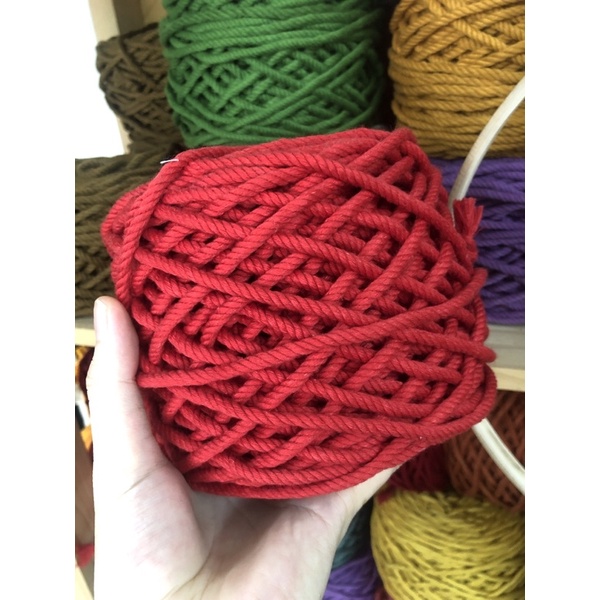 Dây thừng cotton màu size 5mm thắt macrame, trang trí, decor [ Ảnh thật và video]