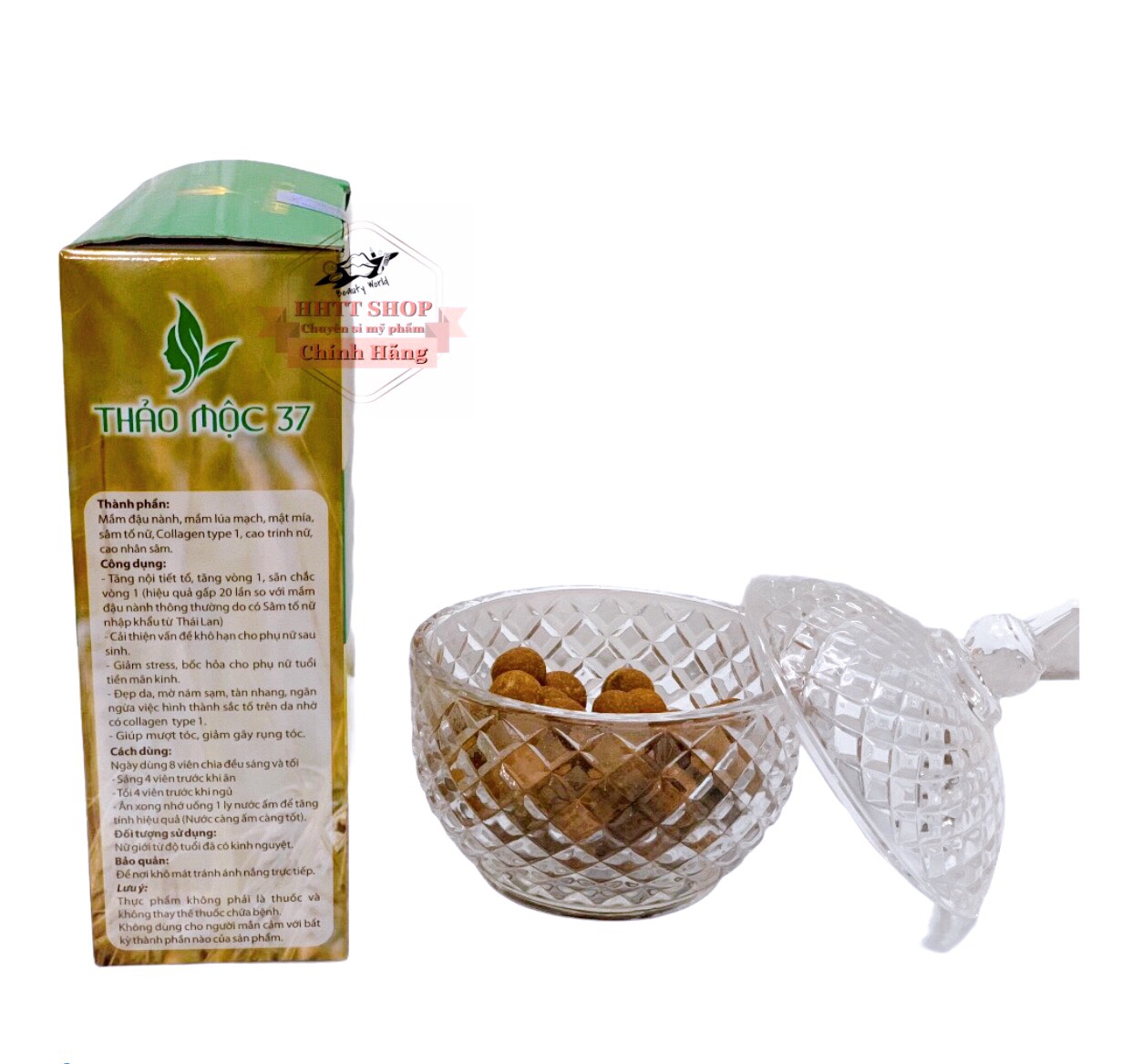 1 HỘP KẸO MẦM LÚA MẠCH GOLD THẢO MỘC 37 .